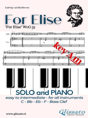 cover image of For Elise--All instruments and Piano (easy/intermediate) key Am